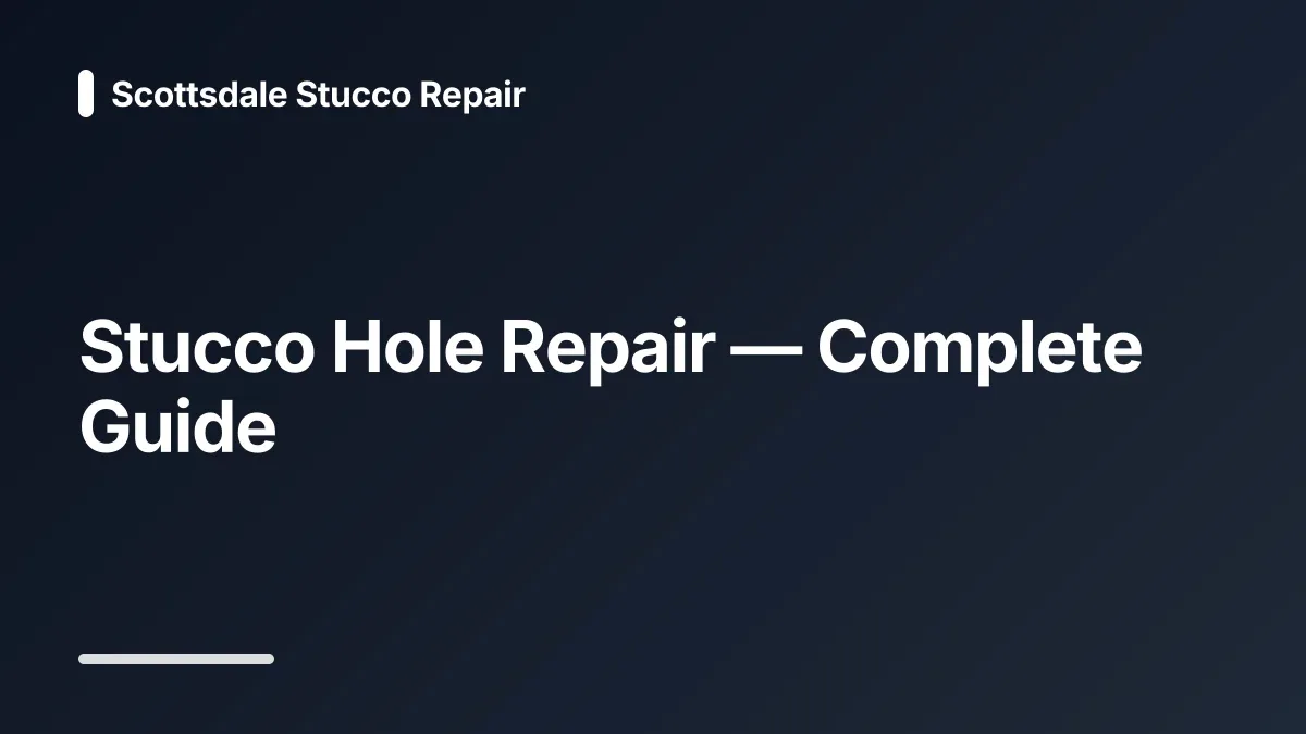 stucco patch
