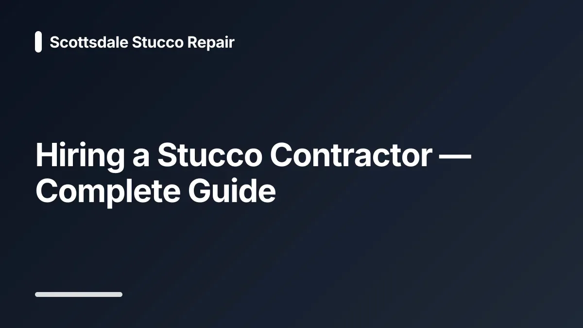 stucco contractors near me